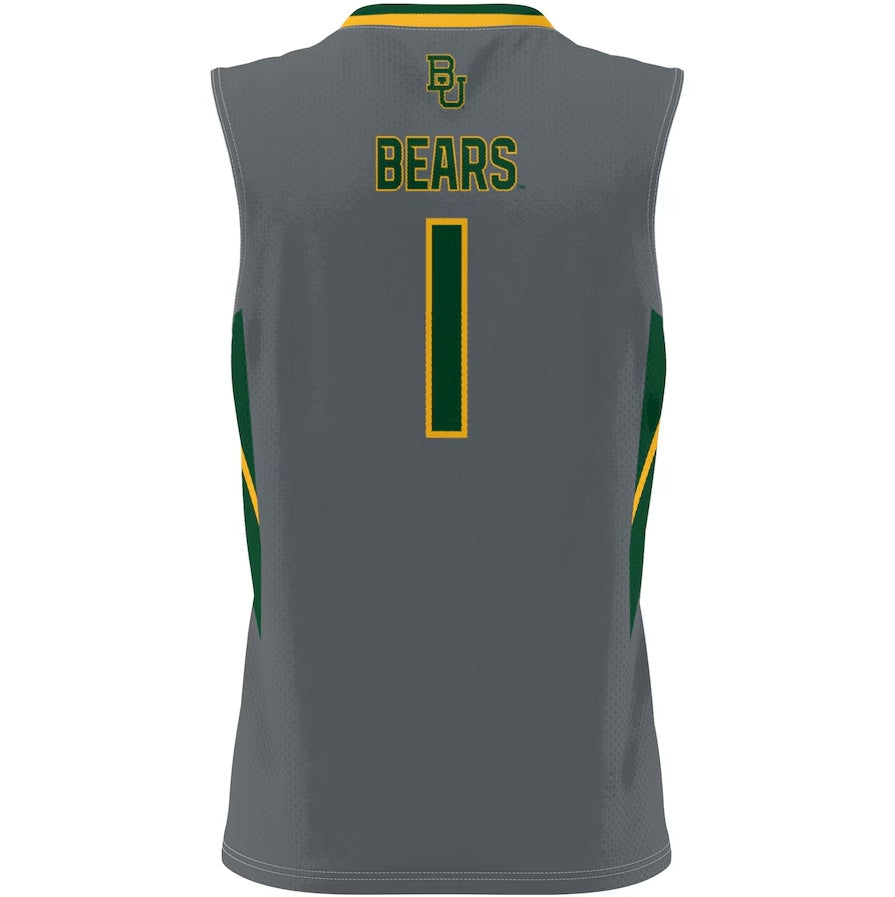 #1 B.Bears GameDay Greats Lightweight Basketball Jersey - Gray Stitched American College Jerseys - Main View