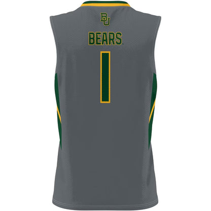 #1 B.Bears GameDay Greats Lightweight Basketball Jersey - Gray Stitched American College Jerseys - Main View