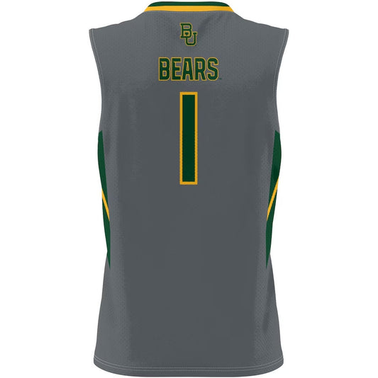 #1 B.Bears GameDay Greats Lightweight Basketball Jersey - Gray Stitched American College Jerseys - Main View