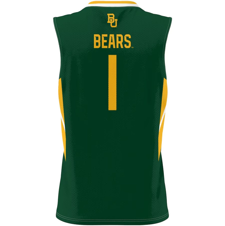 #1 B.Bears GameDay Greats Lightweight Basketball Jersey - Green Stitched American College Jerseys - Main View