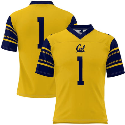 #1 C.Bears GameDay Greats Football Jersey - Gold American College Jerseys - Main View