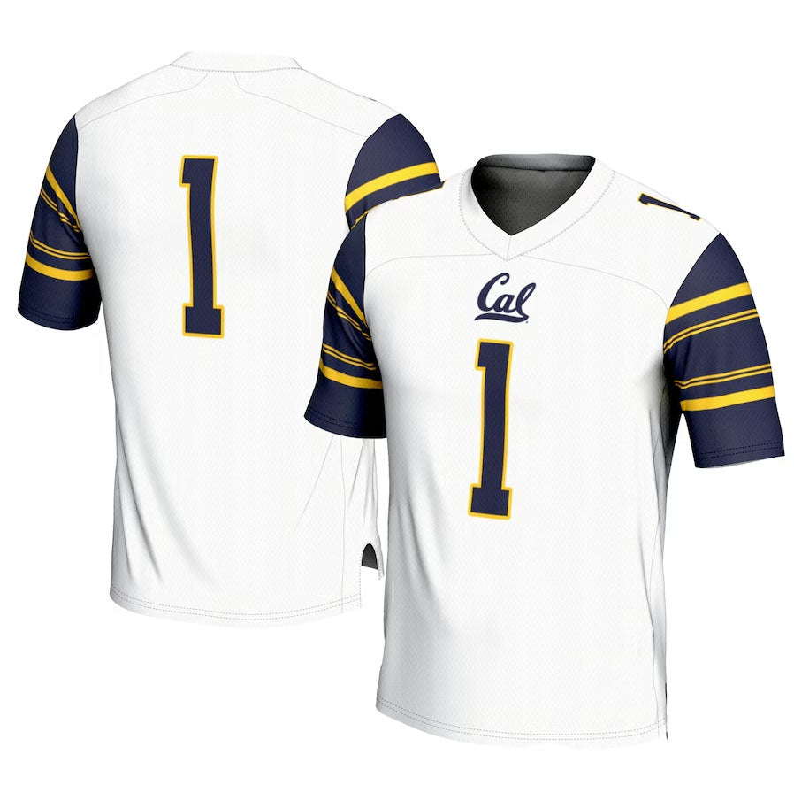 #1 C.Bears GameDay Greats Football Jersey - White American College Jerseys - Main View