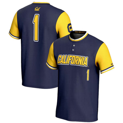 #1 C.Bears GameDay Greats Lightweight Softball Jersey - Navy American College Jerseys - Main View