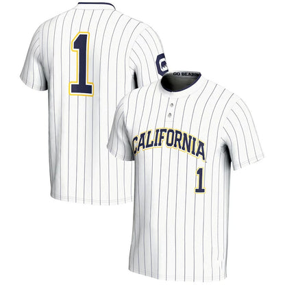 #1 C.Bears GameDay Greats Lightweight Softball Jersey - White American College Jerseys - Main View