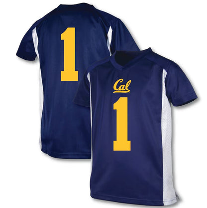 #1 C.Bears Garb Football Jersey - Blue American College Jerseys - Main View