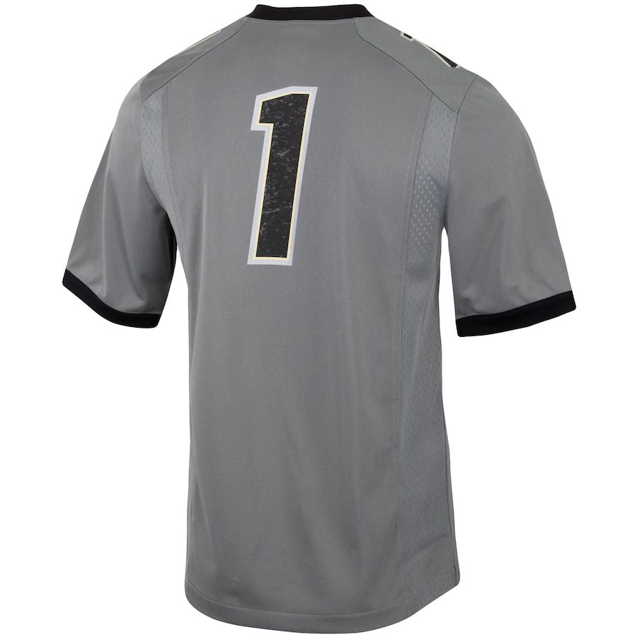 #1 C.Buffaloes Untouchable Football Jersey - Charcoal Stitched American College Jerseys - Main View
