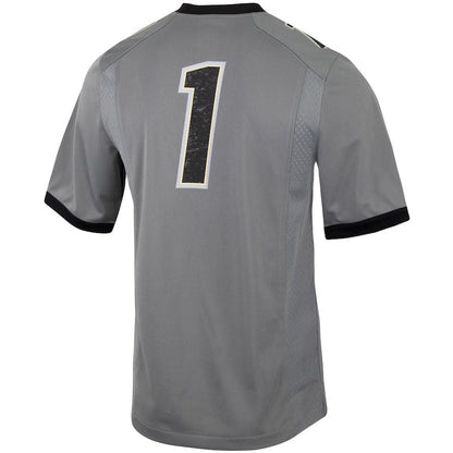 #1 C.Buffaloes Untouchable Football Jersey - Charcoal Stitched American College Jerseys - Main View