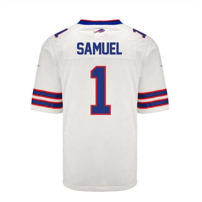 B.Bills #1 Curtis Samuel Game Jersey - White Football Jerseys - Main View