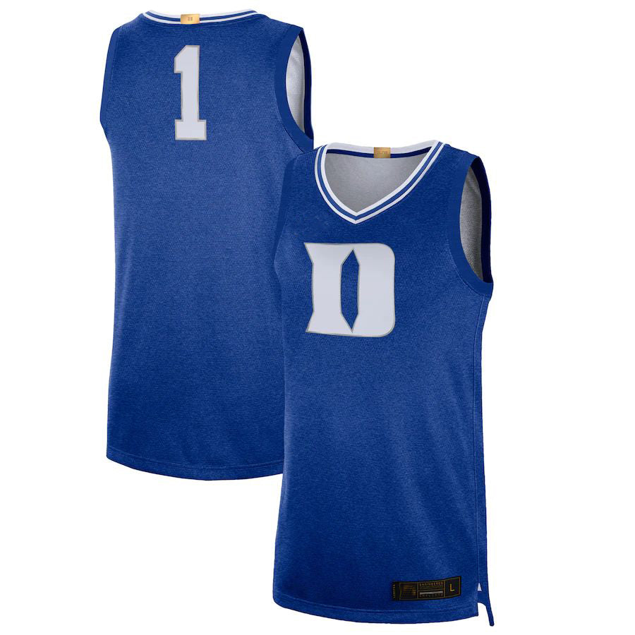 #1 D.Blue Devils 100th Anniversary Rivalry Limited Basketball Jersey Royal Stitched American College Jerseys - Main View