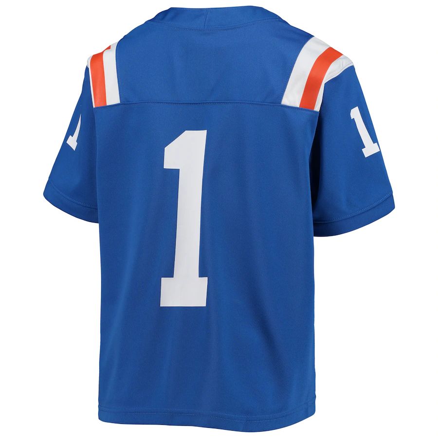 #1 F.Gators Jordan Brand Untouchable Football Jersey  Royal Stitched American College Jerseys - Main View