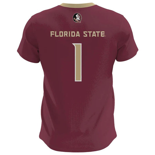 #1 F.State Seminoles ProSphere Away Gameday Greats Unisex Soccer Team Jersey Garnet Stitched American College Jerseys - Main View