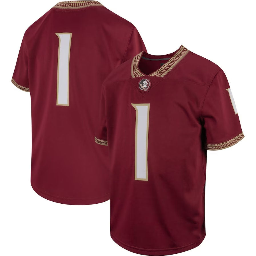 #1 F.State Seminoles Toddler Untouchable Football Jersey - Garnet American College Jerseys - Main View