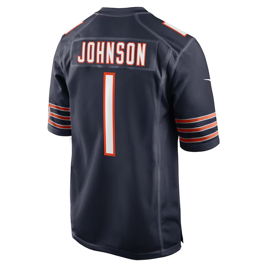 C. Bears #1 Jaylon Johnson Navy Player Game Jersey Stitched American Football Jerseys - Main View