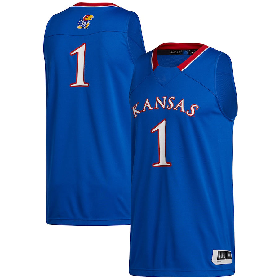 #1 K.Jayhawks Swingman Jersey Royal Stitched American College Jerseys - Main View