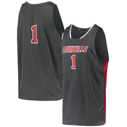 #1 L.Cardinals  Reverse Retro Jersey Gray Basketball Jersey Stitched American College Jerseys - Main View