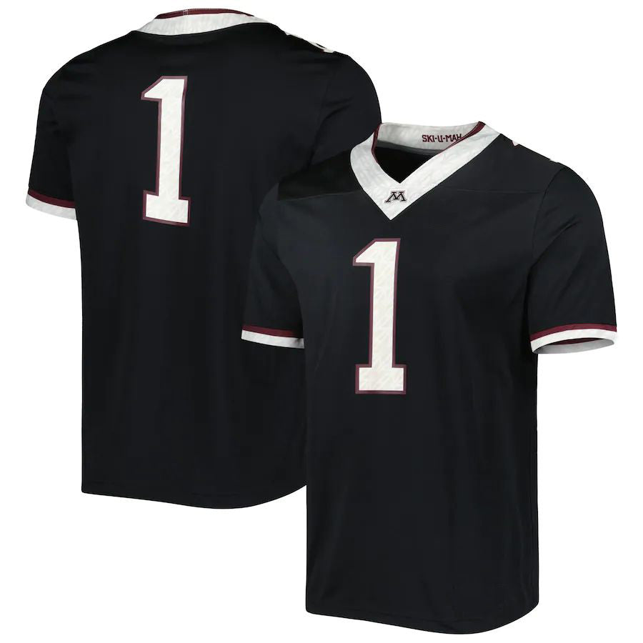 #1 M.Golden Gophers  Untouchable Football Jersey Black Stitched American College Jerseys - Main View