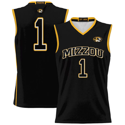 #1 M.Tigers GameDay Greats Unisex Lightweight Basketball Jersey - Black American College Jerseys - Main View