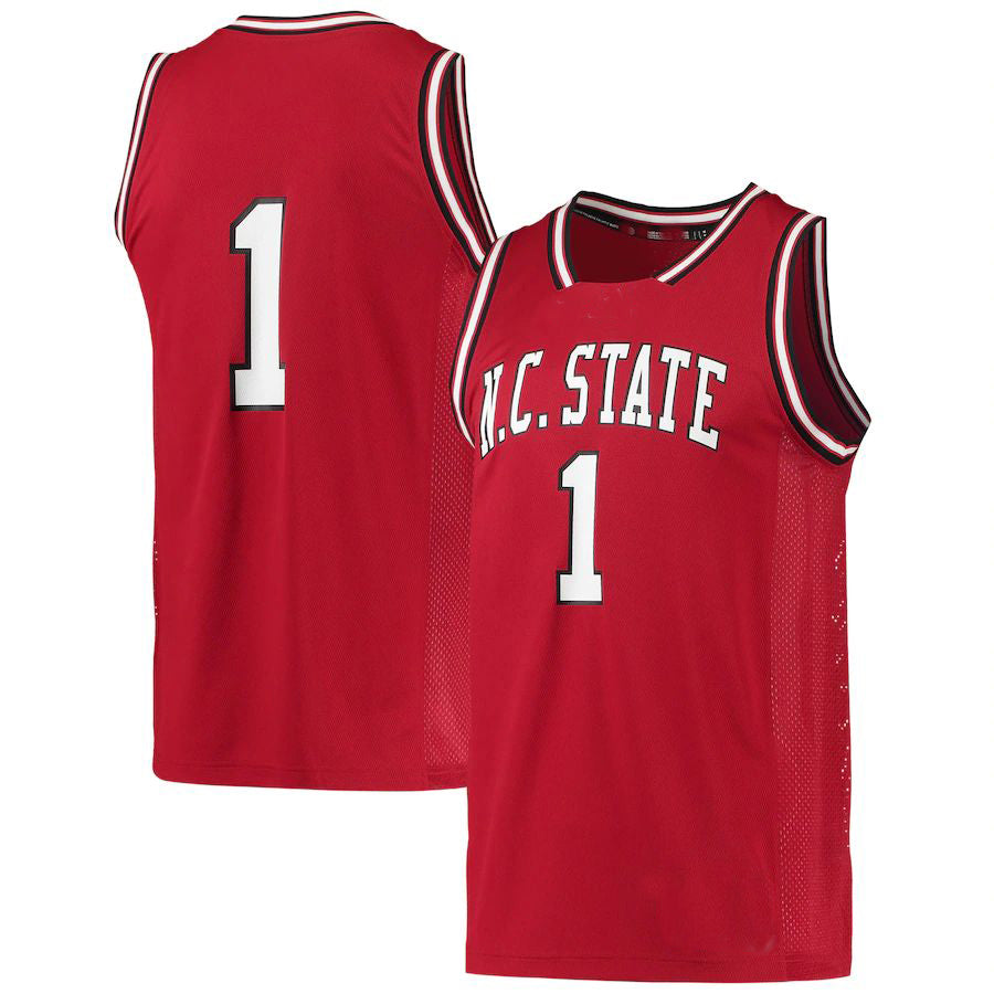 #1 NS.Wolfpack Reverse Retro Jersey Red Stitched American College Jerseys - Main View