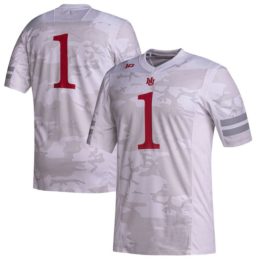 #1 N.Huskers Premier Strategy Jersey Stitched American College Jerseys - Main View