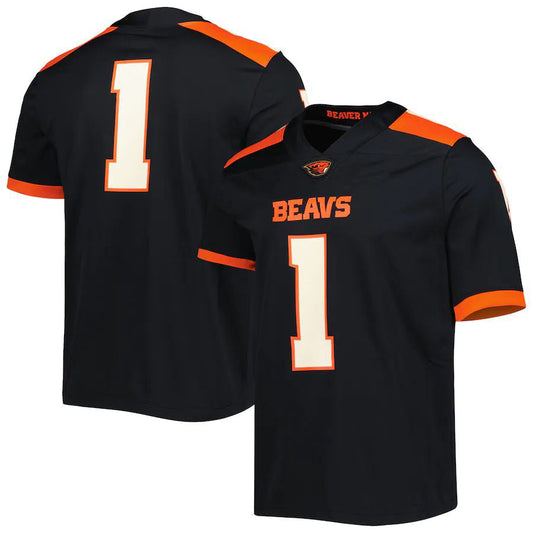 #1 O.State Beavers Untouchable Football Jersey Black Stitched American College Jerseys - Main View