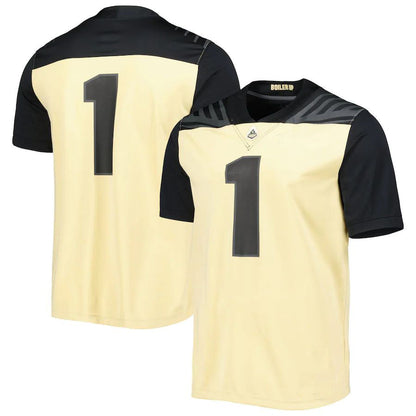#1 P.Boilermakers Untouchable Football Jersey Gold Stitched American College Jerseys - Main View