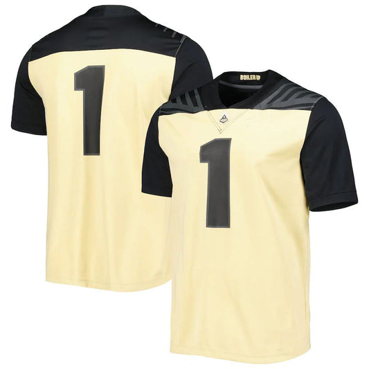 #1 P.Boilermakers Untouchable Football Jersey Gold Stitched American College Jerseys - Main View