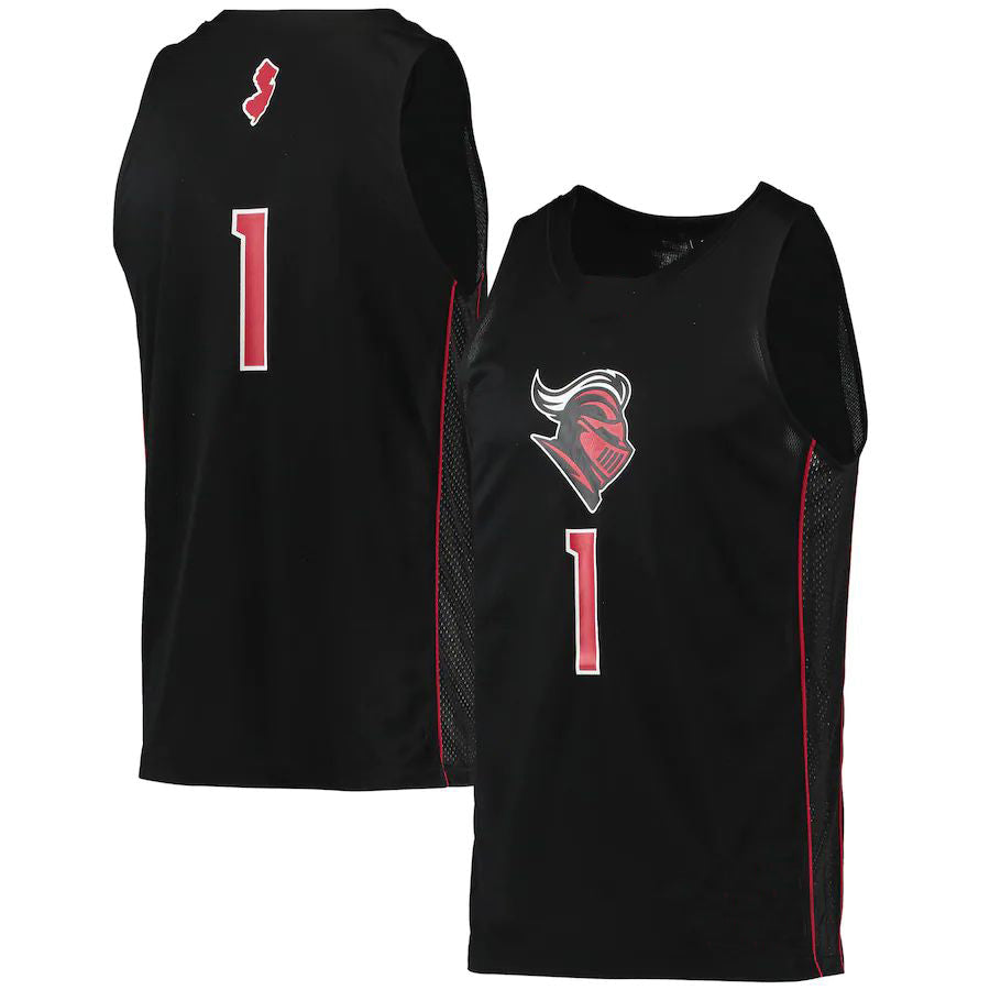 #1 R.Scarlet Knights Swingman Basketball Jersey Black Stitched American College Jerseys - Main View