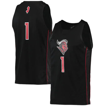 #1 R.Scarlet Knights Swingman Basketball Jersey Black Stitched American College Jerseys - Main View