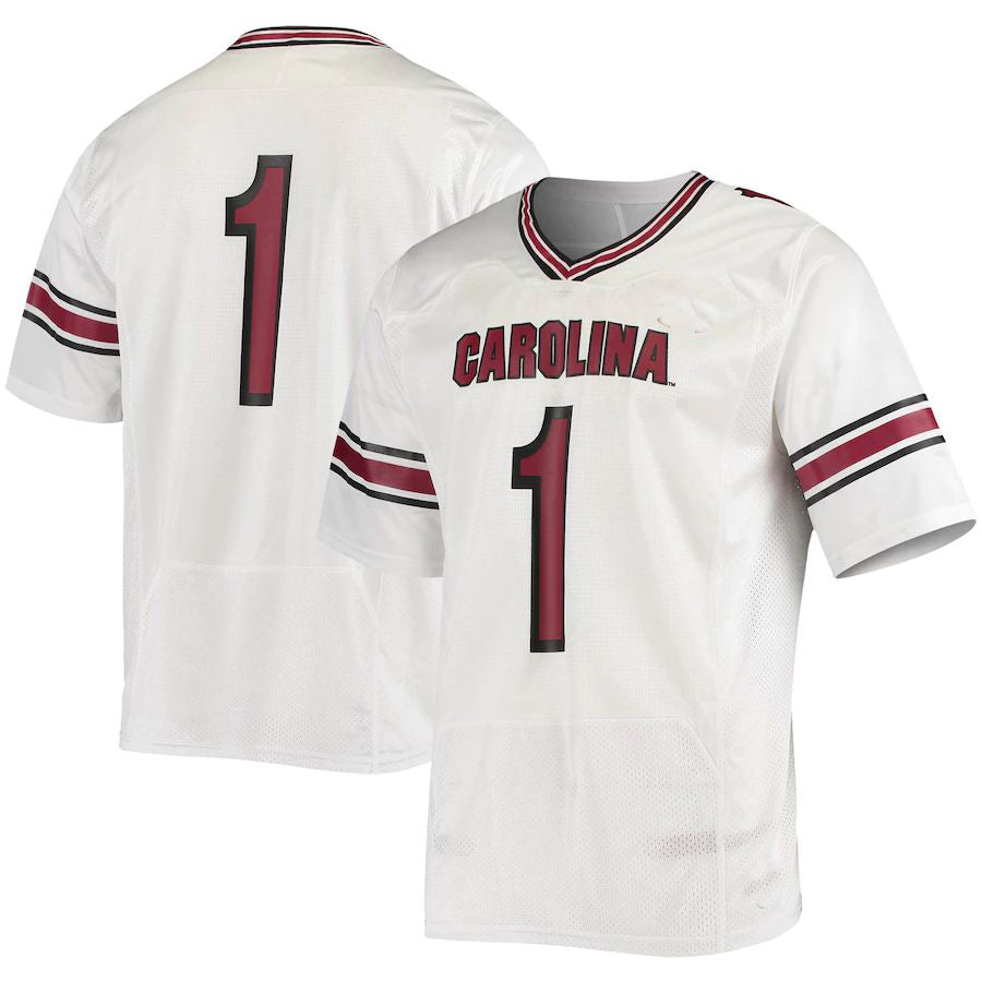 #1 S.Carolina Gamecocks Under Armour Logo Replica Football Jersey Stitched American College Jerseys - Main View