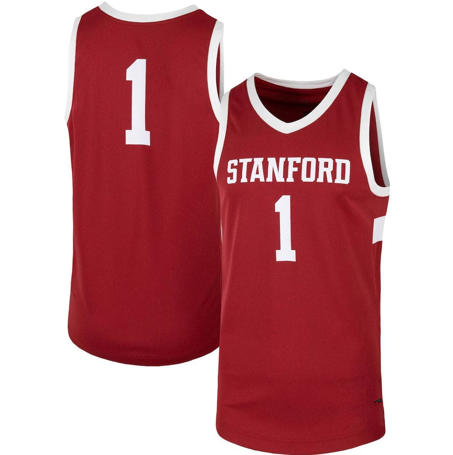 #1 S.Cardinal Team Replica Basketball Jersey - Cardinal American College Jerseys - Main View