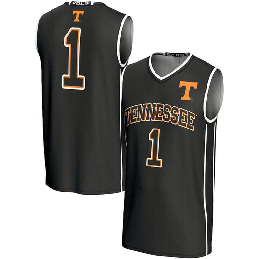 #1 T.Volunteers GameDay Greats Lightweight Basketball Jersey - Black College Jerseys - Main View