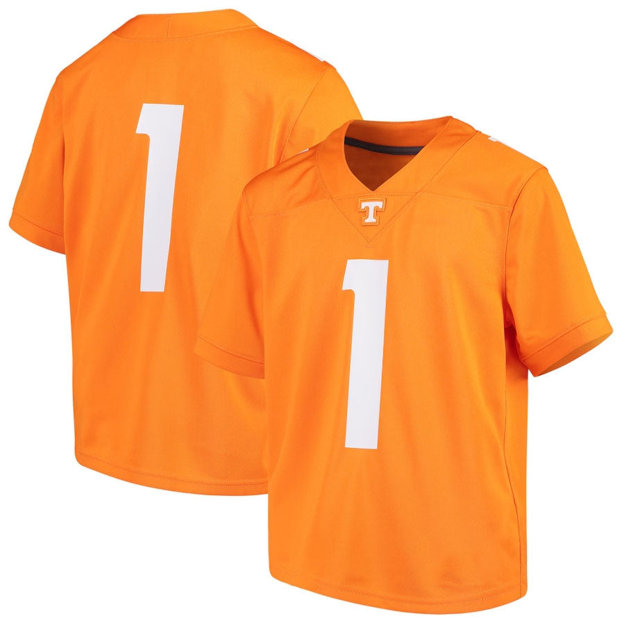 #1 T.Volunteers Team Replica Football Jersey - Tennessee Orange College Jerseys - Main View