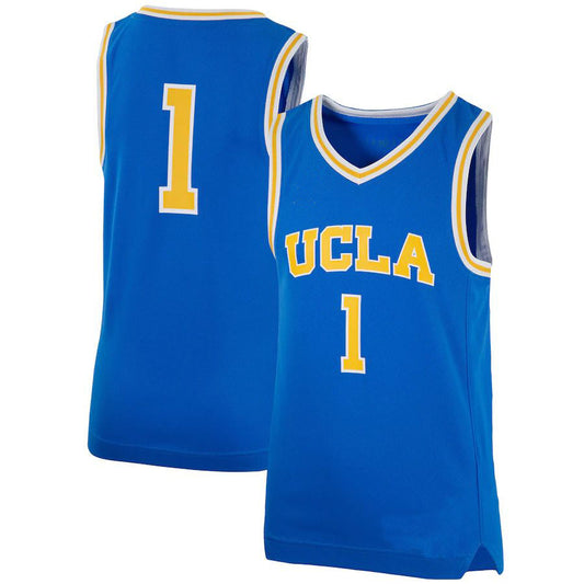 #1 U.Bruins Jordan Brand Team Replica Basketball Jersey Blue Stitched American College Jerseys - Main View