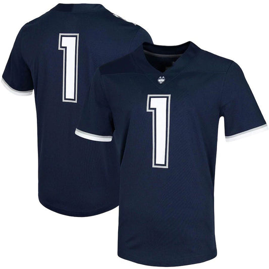 #1 U.Huskies Untouchable Game Jersey Navy Stitched American College Jerseys - Main View