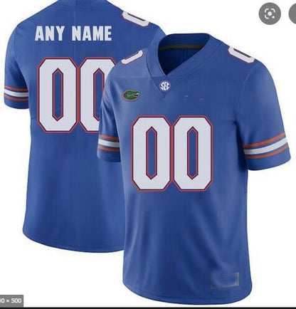 Custom Football Florida Gators Blue Jersey Mens Youth Women Short Sleeve College Jerseys Stitched American Football Jerseys - Main View