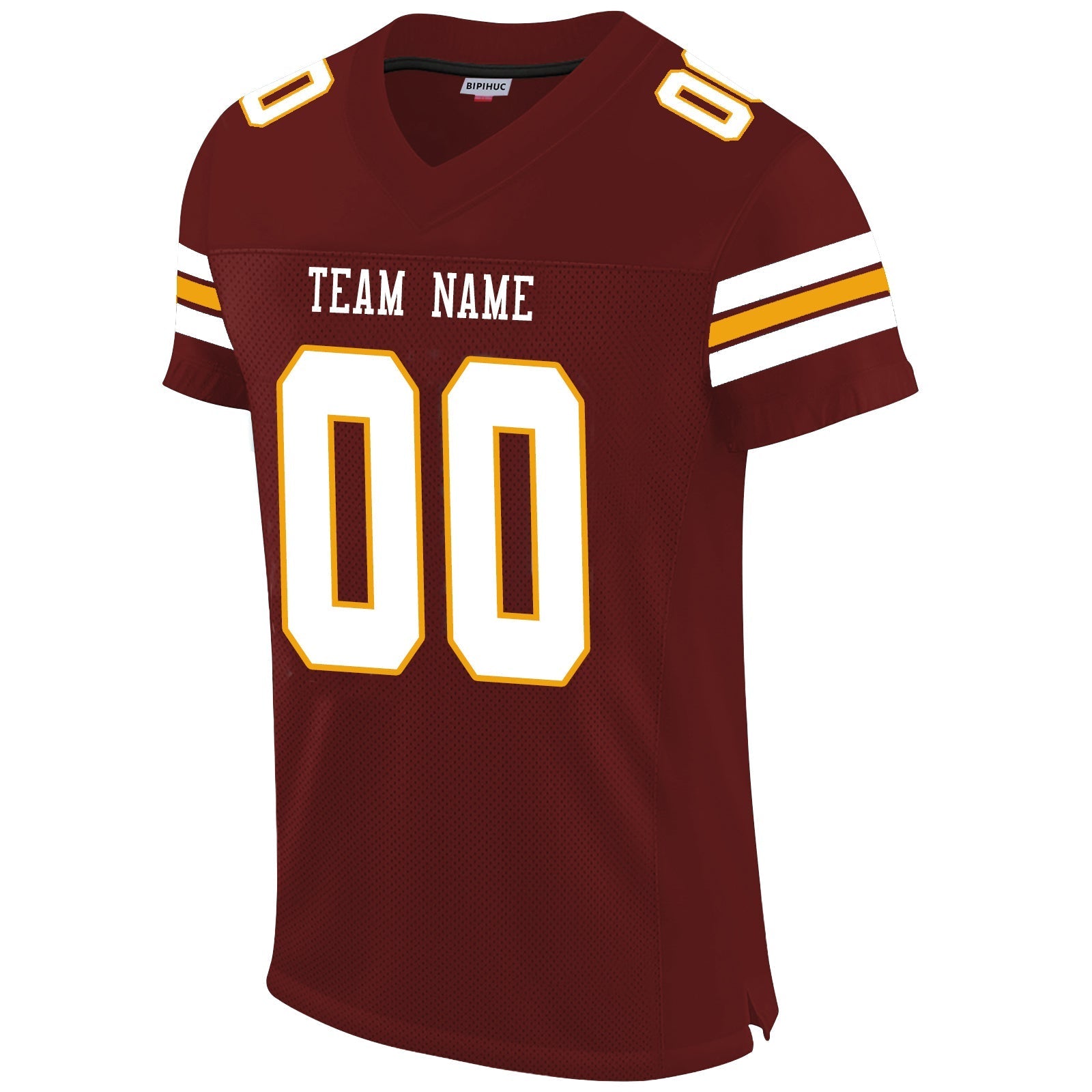 Custom W.Football Team Football Jersey Design Burgundy Stitched Name And Number Size S to 6XL Christmas Birthday Gift view 2