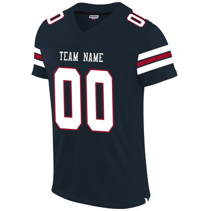Custom C.Bear Football Jerseys Personalize Sports Shirt Design Navy Stitched Name And Number Christmas Birthday Gift view 2