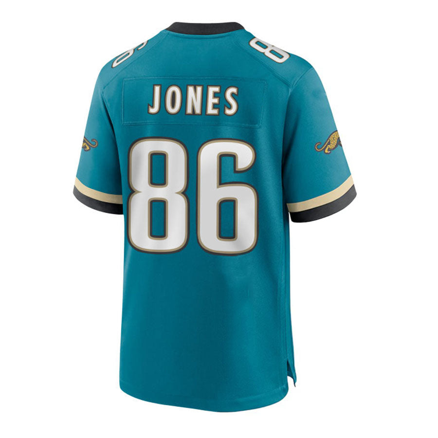 J.Jaguars #86 Brian Jones Teal Prowler Throwback Player Game Stitched American Football Jerseys - Main View