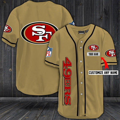 Football T-Shirts SF.49ers Baseball Customized Jersey - Main View