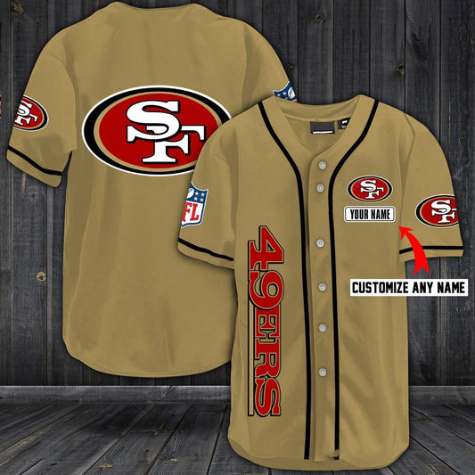 Football T-Shirts SF.49ers Baseball Customized Jersey - Main View