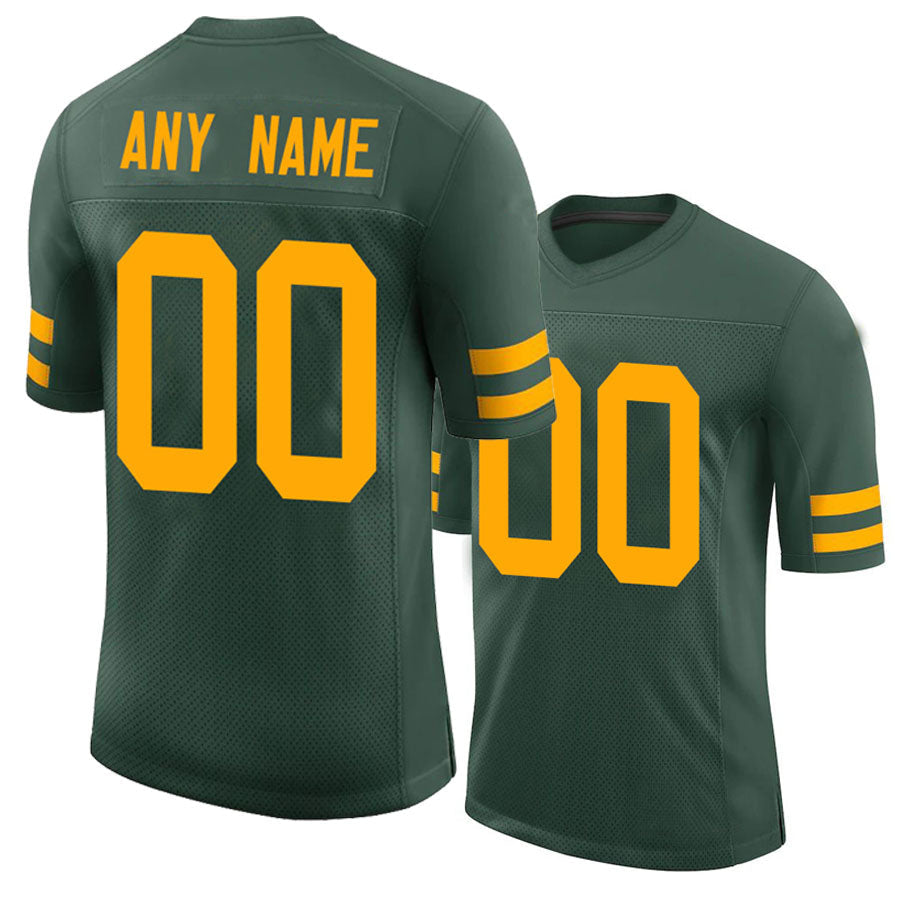 Custom GB.Packers Football Jerseys 2022 Green Stitched Name And Number Size S to 6XL Christmas Birthday Gift - Main View