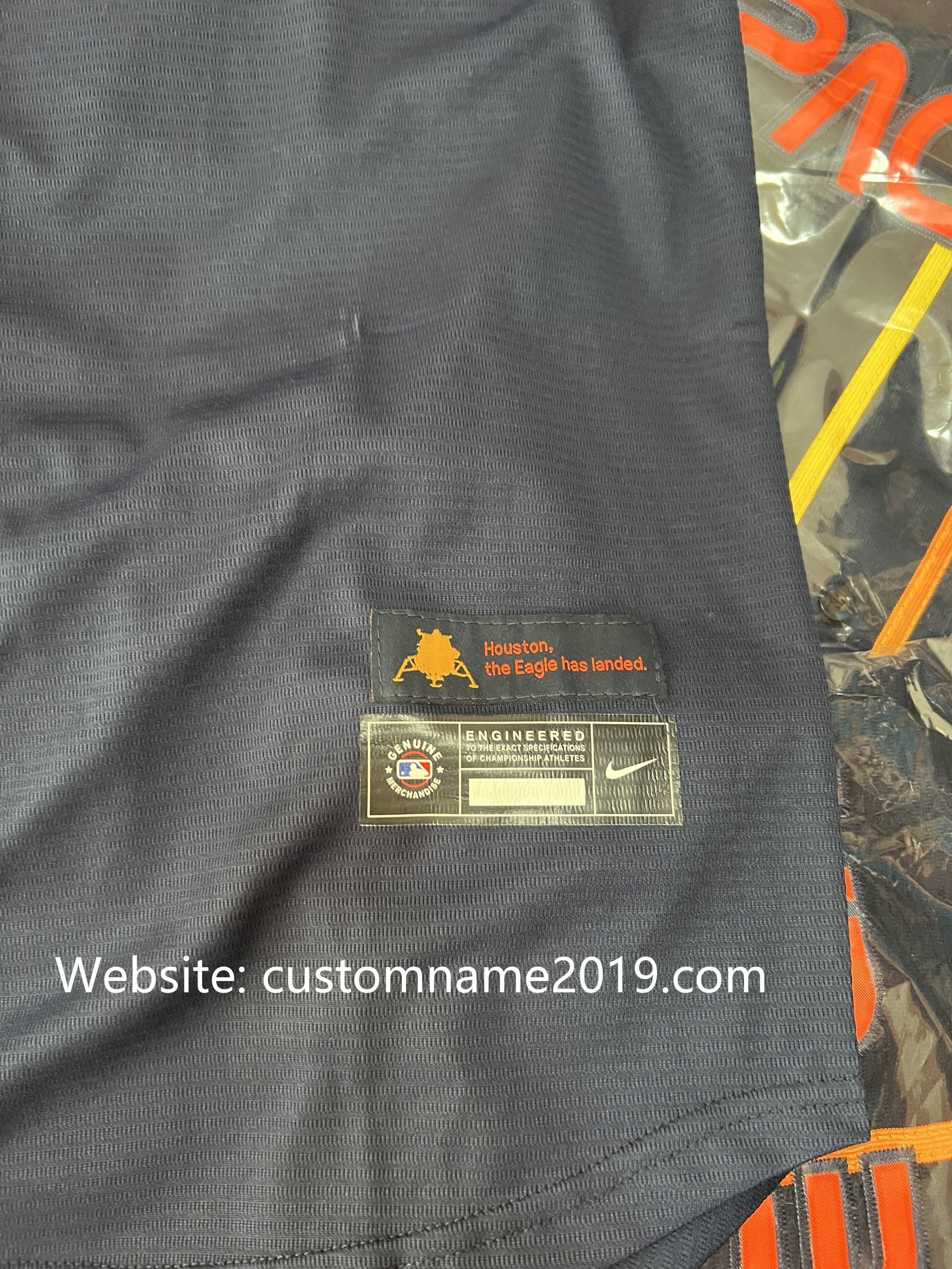 Baseball Jerseys New Houston Astros 27 Jose Altuve Navy Stitched 2022 Space City Connect Jerseys view 3