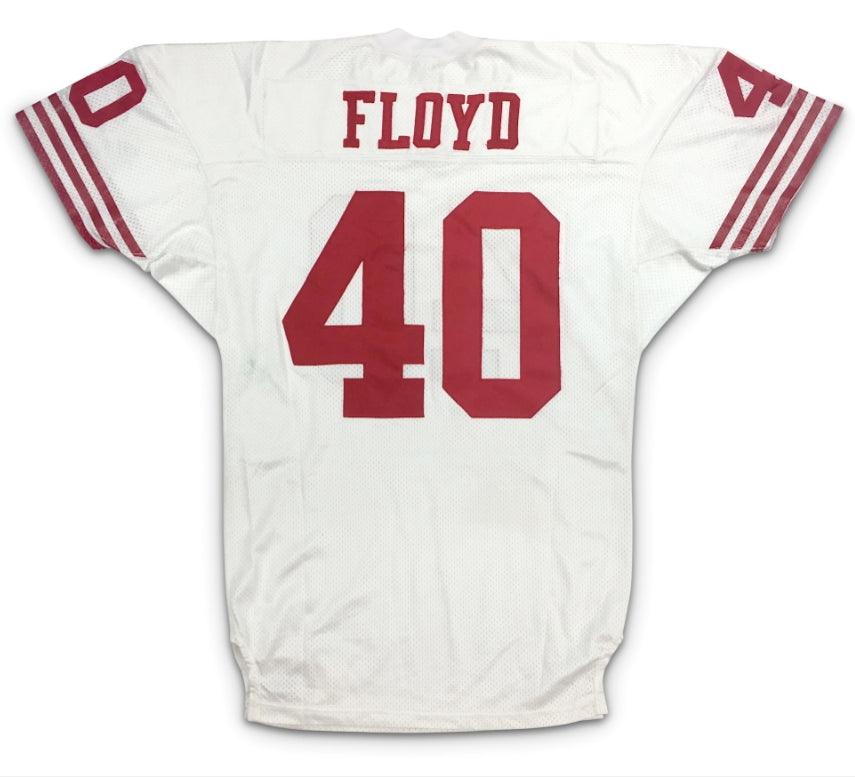 SF.49ers #40 William Floyd White Vintage Wilson Pro Line Stitched American Football Jerseys - Main View