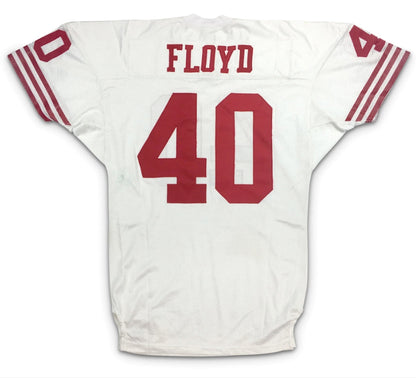 SF.49ers #40 William Floyd White Vintage Wilson Pro Line Stitched American Football Jerseys - Main View