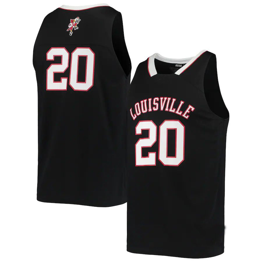 #20 L.Cardinals Reverse Retro Jersey Black Basketball Jersey Stitched American College Jerseys - Main View