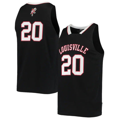 #20 L.Cardinals Reverse Retro Jersey Black Basketball Jersey Stitched American College Jerseys - Main View