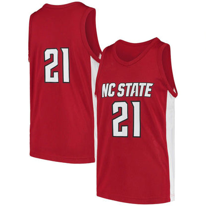 #21 NS.Wolfpack Game Jersey Red Stitched American College Jerseys - Main View