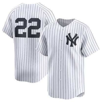 New York Yankees #22 Juan Soto Home Limited Player Jersey - White Stitches Baseball Jerseys - Main View