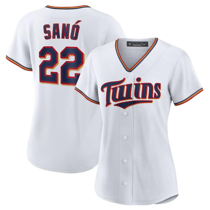 Minnesota Twins #22 Miguel Sano White Home Limited Player Baseball Jersey - Main View