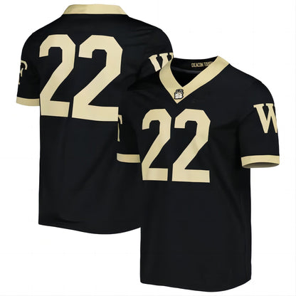 #22 W.Forest Demon Deacons Untouchable Football Jersey Black Stitched American College Jerseys - Main View